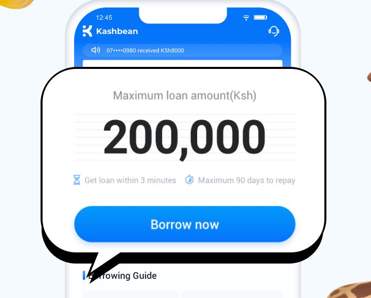 Apply for Kashbean Loan Kenya upto ksh200,000